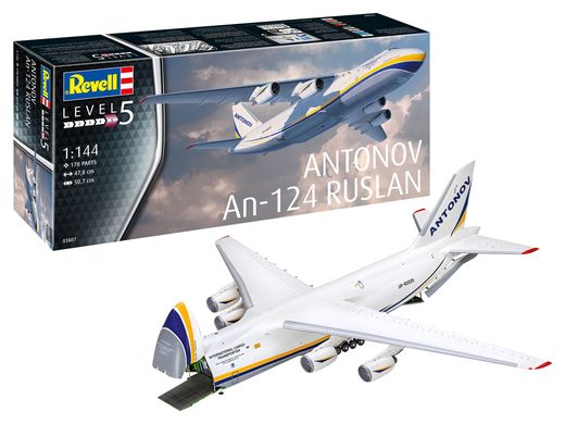 Maquette avion militaire : Antonov AN-124 Russe 1/144 - Revell 03807 3807