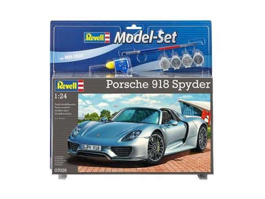Maquette de voiture : Model Set Porsche 918 Spyder - 1/24 - Revell 67026