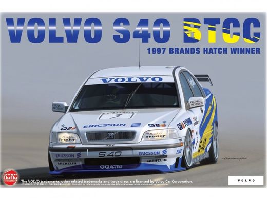 Maquette voiture : Volvo S40 BTCC Gagnant des marques 1997 1/24 - Nunu PN24034