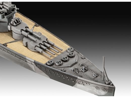 Maquette bateau militaire : Model set HMS Duke of York 1/1200 - Revell 65182