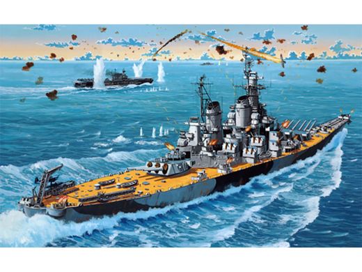 Maquette bateau militaire : Model set USS New Jersey 1/1200 - Revell 65183