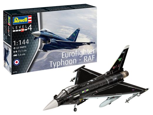 Maquette avion militaire : Eurofighter Typhoon - RAF 1/144 - Revell 03796