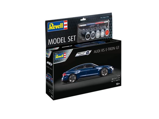 Maquette voiture : Model set Easy Click Audi e tron GT Coupé 1/25 - Revell 07698