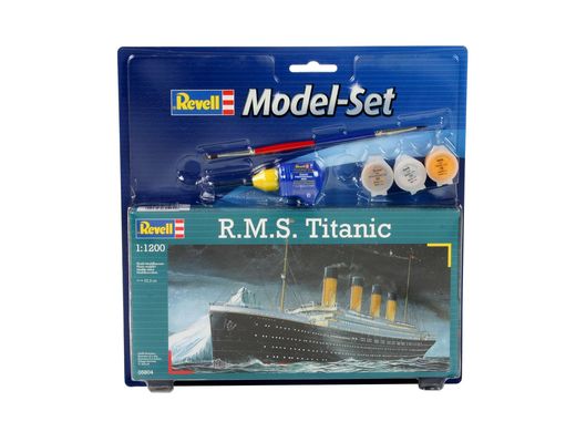 Maquette bateau de croisière : Model Set R.M.S. TITANIC - 1/1200 - Revell 65804