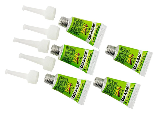 Glu pour maquettes : 5 tubes de colle de 0.5 g à usage unique - Zap PT105