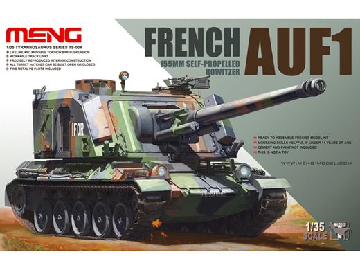 Maquette char d'assaut : Canon automoteur AUF.1 155mm GCT - 1:35 - Meng-TS0004