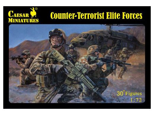Figurines militaires : forces d'lites anti-terroristes occidentales - 1/72 Caesar - 082