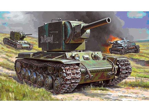 Maquette char d'assaut russe KV-2 - 1/100 - Zvezda 6202