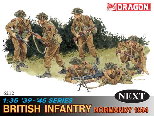 Figurine soldats : Infanterie Britannique Normandie 1944 1/35 - Dragon 06212  6212