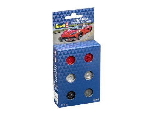 Peintures pour maquette : Set de couleurs Corvette C8 - Revell 32201