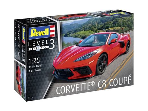 Maquette de voiture : Corvette C8 Coupé 1/25 - Revell 07714 7714