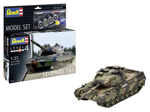 Maquette militaire : Model set Leopard 1A5 - 1/35 - Revell 63320