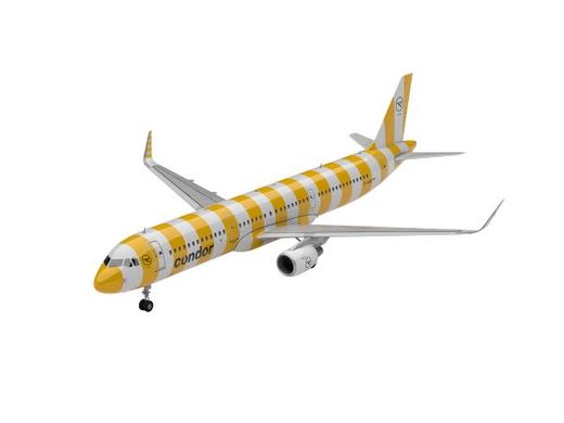 Maquette avion civil : Model set Airbus A321-200 "Condor" 1/144 - Revell 63788