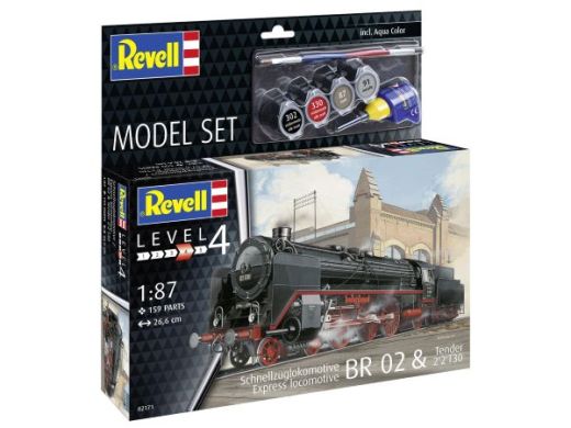 Maquette train - Model set Locomotive BR 02 & Tender 2'2'T30 - 1:87 - Revell 62171