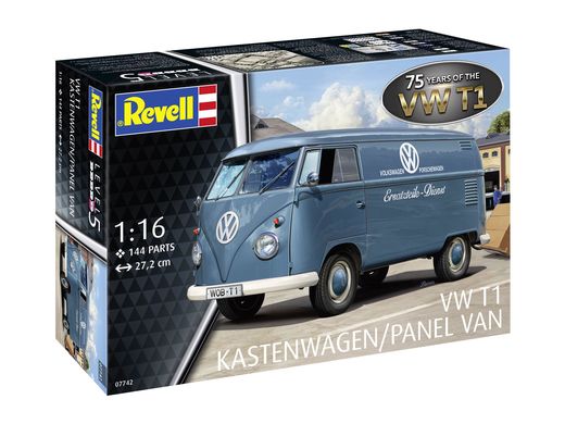 Maquette voiture : VW T1 Panel Van (spécial 75 ans) 1/16 - Revell 07742 7742