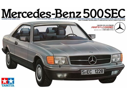 Maquette voiture : Mercedes-Benz 500 SEC 1/24 - Tamiya 24029