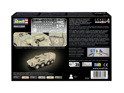 Maquette militaire : Véhicule blindé Boxer sgSanKfz 1/72 - Revell 03362 3362