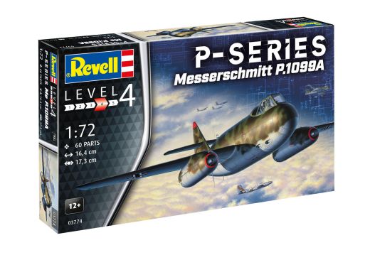 Maquette avion militaire : Messerschmitt P.1099A - P-Series 1/72 - Revell 03774 3774