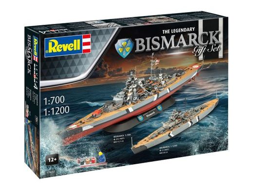 Maquette navire : The Legendary Bismarck 1/700 et 1/1200 - Revell 05637 5637