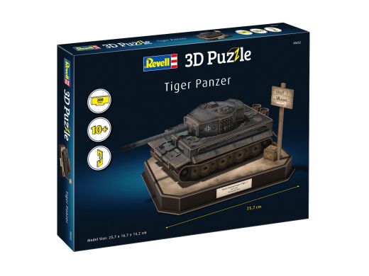 Véhicule militaire en Puzzle 3D : Tiger I - Tank allemand - Revell 00252