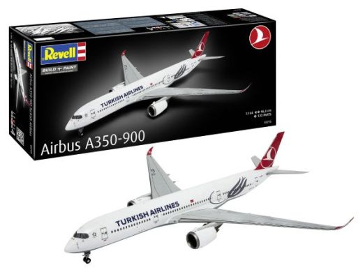 Maquette avion civil : Airbus A350-900 "Turkish Airlines" 1/144 - Revell 03773 3773