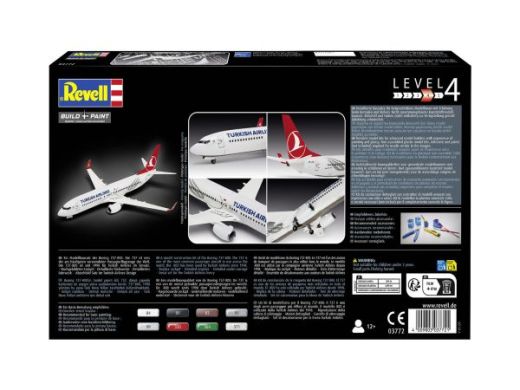 Maquette avion civil : Boeing 737-800 "Turkish Airlines" 1/144 - Revell 03772  3772