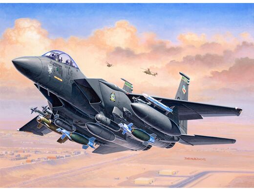 Maquette d'avion militaire : F-15E Strike Eagle & Bombs 1/144 - Revell 03972 3972