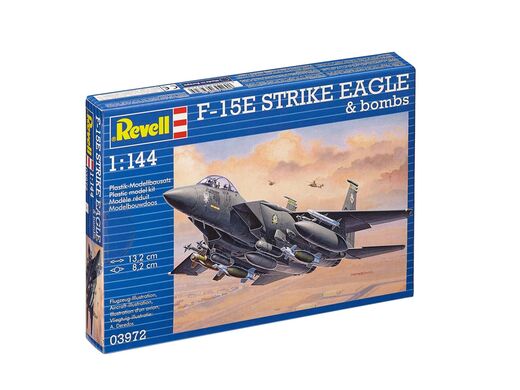 Maquette d'avion militaire : F-15E Strike Eagle & Bombs 1/144 - Revell 03972 3972