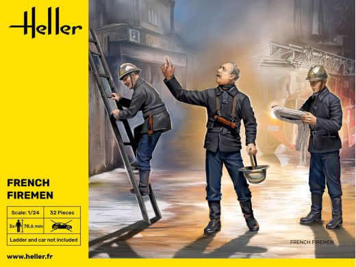 Figurines : Pompiers 1/24 - Heller 82753