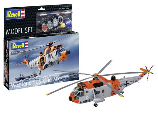Maquette hélicoptère : Model set Westland Sea King Mk. 41 1/72 - Revell 63785