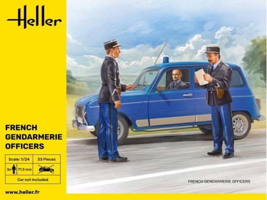 Figurines : Officiers de police français 1/24 - Heller 82751