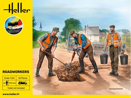 Coffret de figurines : Starter kit Ouvriers 1/24 - Heller 58754