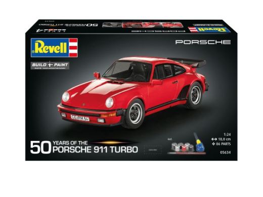 Coffret cadeau maquette : Porsche 911 Turbo (50 ans) 1/24 - Revell 05634 5634