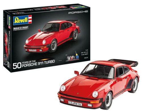 Coffret cadeau maquette : Porsche 911 Turbo (50 ans) 1/24 - Revell 05634 5634