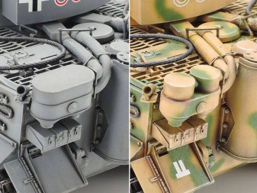 Maquette militaire : Char d'assaut allemand Tiger I - 1/35 - Tamiya 35216