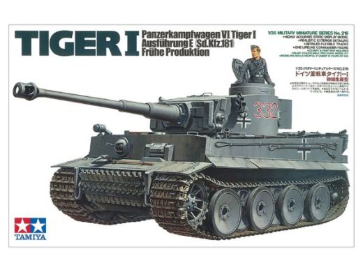 Maquette militaire : Char d'assaut allemand Tiger I - 1/35 - Tamiya 35216