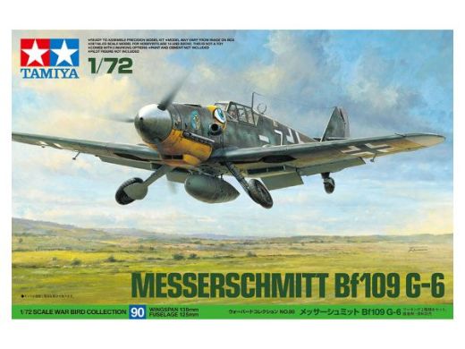 Maquette avion militaire : Messerschmitt Bf109 G-6 - 1/72 - Tamiya 60790