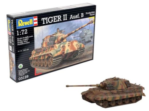 Maquette tank WWII :  Tiger II Ausf. B 1/72 - Revell 3129 03129