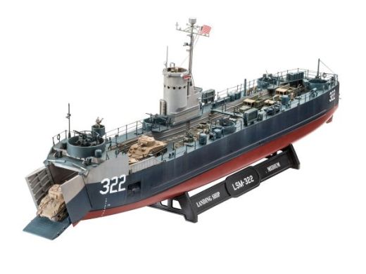 Maquette navire militaire : US NAVY LANDING SHIP MEDIUM au 1/144 - Revell 05169  5169