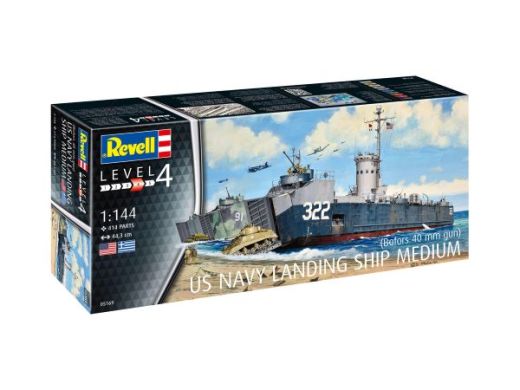 Maquette navire militaire : US NAVY LANDING SHIP MEDIUM au 1/144 - Revell 05169  5169Maquette navire militaire : US NAVY LANDING SHIP MEDIUM au 1/144 - Revell 05169  5169