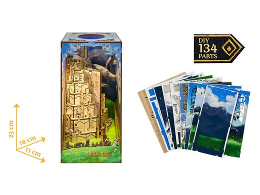 Serre-livres Bois : Tiny Adventures - Le Seigneur des Anneaux "Minas Tirith" - Revell 00536