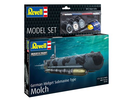 Kit de modélisme militaire : Model set Sous-marin allemand Type Molch 1/72 - Revell 65187