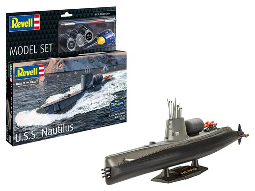 Coffret cadeau maquette sous-marin militaire : U.S.S. Nautilus 1/305 - Revell 65184