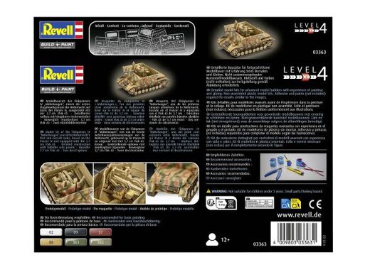 Maquette militaire : Flakpanzer IV Möbelwagen 3,7 cm Flak 43 1/72 - Revell 03363 3363