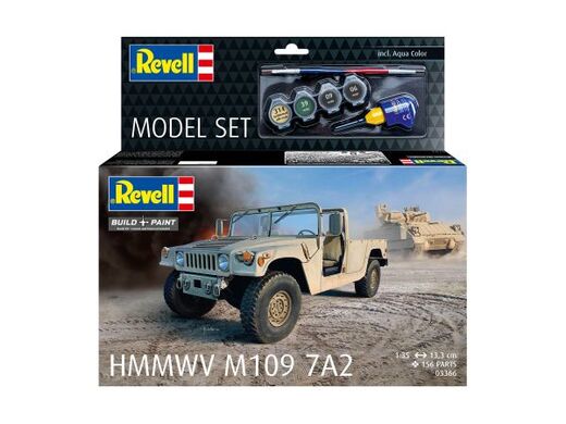 Maquette militaire : Model set HMMWV M109 7A2 1/35 - Revell 63366