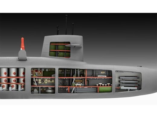 Maquette sous-marin militaire : S.S.B. Abraham Lincoln - Revell 05185 5185