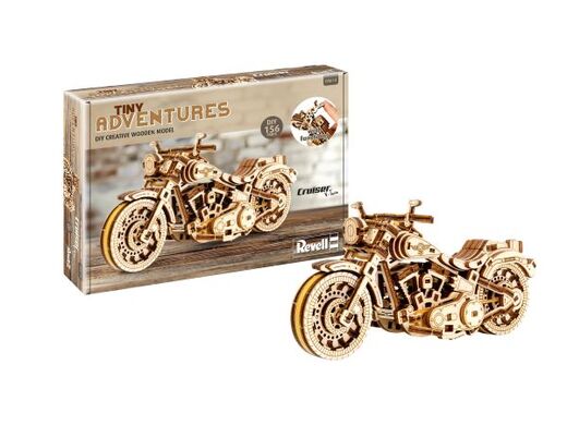 Maquette en bois à construire : Moto Cruiser V-Twin - Revell 00614