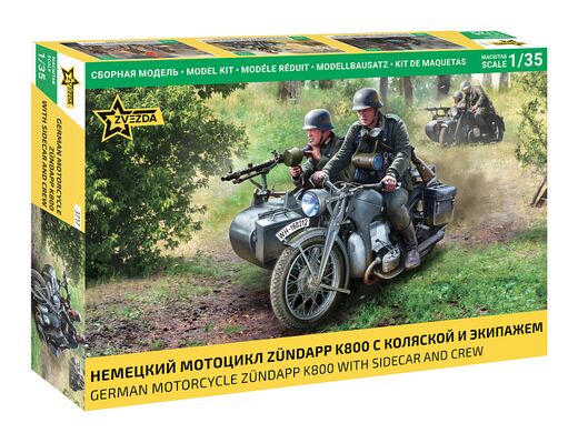Maquette militaire : Zündapp K800 & sidecar 1/35 - Zvezda 3717 03717