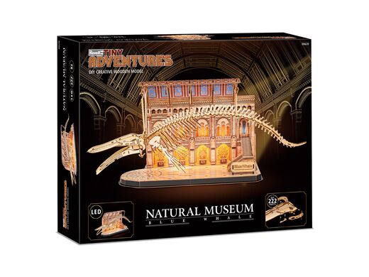 Maquette en bois pour débutant : Tiny Adventures - Natural Museum "Baleine bleue" - Revell 00620