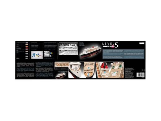 Kit de modélisme de navire de croisière : Queen Mary 2 1/400 - Revell 05223